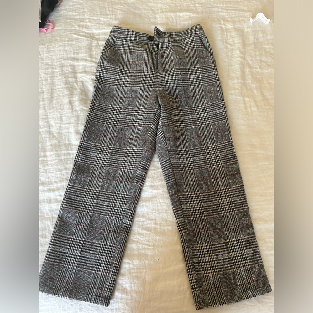 Gap High-Waisted Linen Pants with Pleat Black Size 6